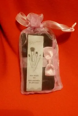 $10.99 • Buy Mary Kay Signature Mini Brush Set 4 Pc With Case & Mirror Black& Pink