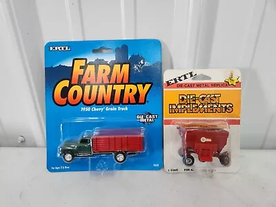 1/64 Ertl 1950 Chevy Grain Truck & Unverferth Grain Wagon NIP Case IH John Deere • $9.99