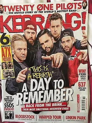 Kerrang 1632 13th August 2016 A Day To Remember Cov & Avenged Sevenfold Posters • $10.09