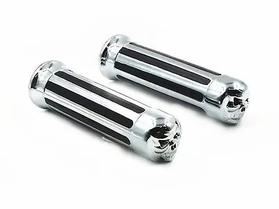 1  Skull HAND GRIPS For Suzuki Boulevard C50 C90 M109R Marauder Volusia VL1500 • $25.89