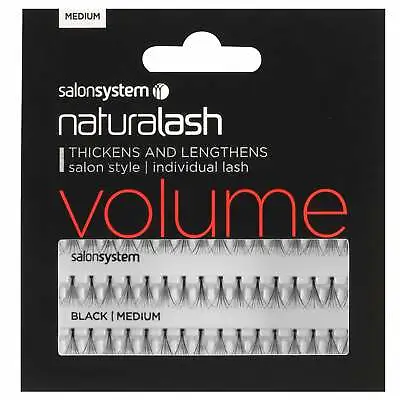 Salon System - NaturaLASH - Volume - Individual Lash - Black Medium • £3.95