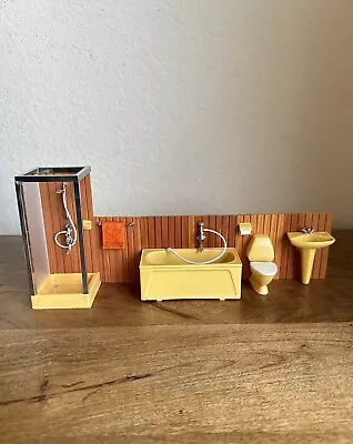 Vintage Lundby Bathroom Set Dollhouse Furniture • $39.99