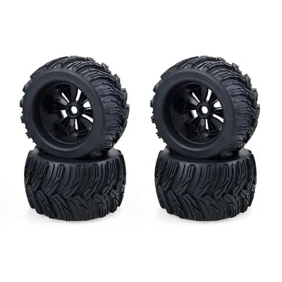 £57.59 • Buy 1/8 Monster Truck Wheels&Tire Set Tyre For HPI Traxxas E-MAXX MGT With 17mm Hub