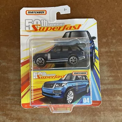 NEW MATCHBOX ‘18 Range Rover 50TH ANNIVERSARY SUPERFAST  Diecast  • $7