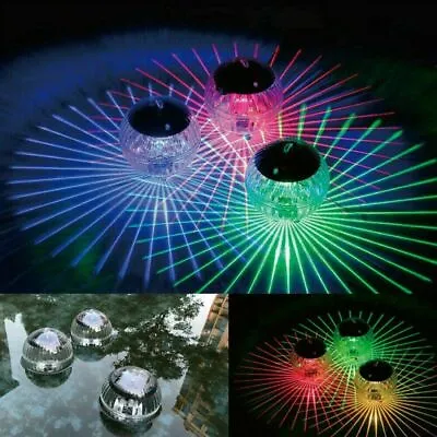 $7.82 • Buy US Solar LED Floating Lights Garden Pond Pool Lamp Rotating Color Change Outdoor