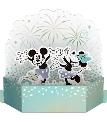 HALLMARK Card ~ 3D POP UP Disney's Mickey & Minnie Mouse Light & Music • $9.99