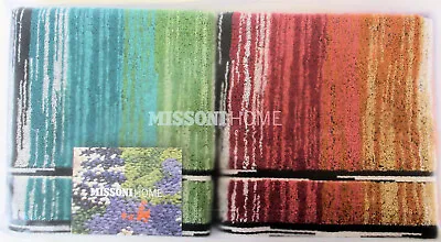 £32.32 • Buy Missoni Home 2 Cotton Towels Guests Gift Box Logged Stanley 100