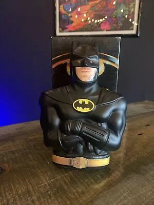 VTG Rare! Batman 1989 Movie Plastic Coin Bank DC Comics Michael Keaton Cereal • $58.99