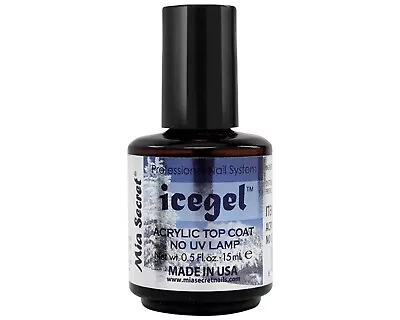 Mia Secret Nail Polish - Icegel Acrylic Top Coat No UV Lamp 0.5oz/15ml • $11.33