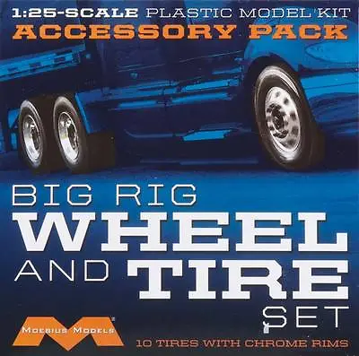 Moebius Big Rig Wheel And Tire Set For Model Kit 1010 • $21.99