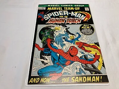 Marvel Team-Up 1 VF+ 8.5 Bronze Age Spider-Man Human Torch 1972 • $189.99
