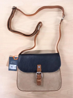 £19.95 • Buy White Stuff Multi Tan Leather Across Body Buckle  Bag