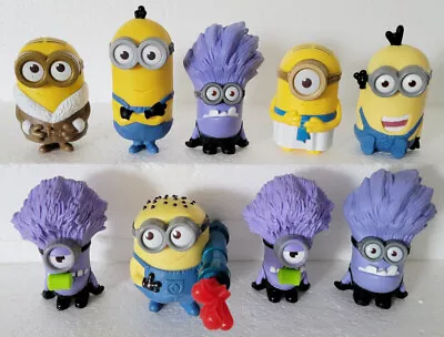 9 Minions Figures Lot McDonalds 2013 & 2015 Evil Purple Egyptian Ice Cave • $19.99