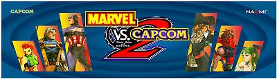 MVC2 Marvel Vs Capcom Arcade Multicade Marquee For Reproduction Header/Backlit S • $15.75