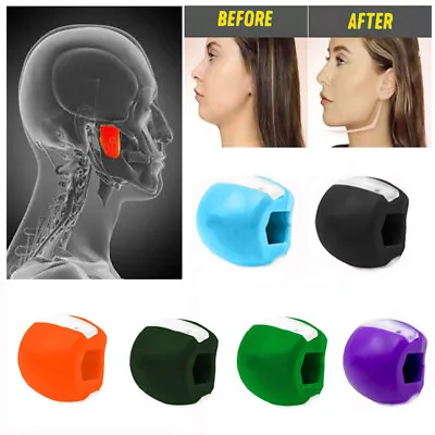 HOT! Magic Facial Toner Jaw Exerciser & Neck Toner Equipment Face Fitness Ball • £5.92