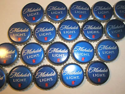 MICHELOB Light  BEER BOTTLE CAPS 200+  No Dents - Red Ribbon Bottom  • $9.99