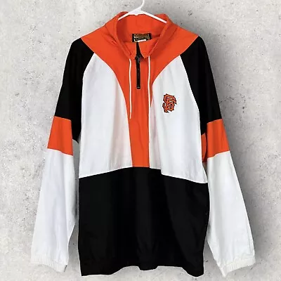 VTG San Francisco Giants 1/4 Zip Cotton Color Block Jacket Large - MLB • $49.95