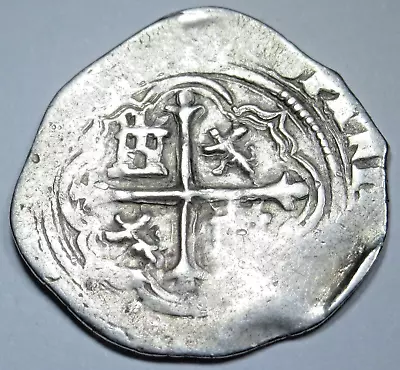 1500's Philip II Mexico Silver 1 Reales Genuine Spanish Colonial Pirate Cob Coin • $289.95