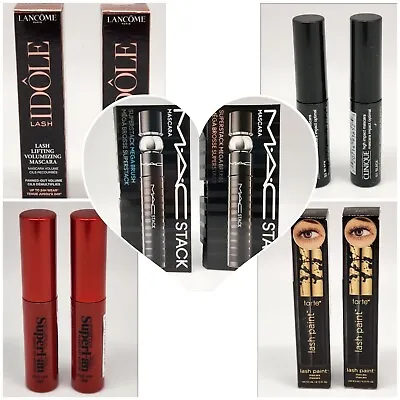 CULT FAVORITE MASCARAS Tarte MAC Smashbox Lancome Clinique Mini X 2 Pcs YOU PICK • $19.95