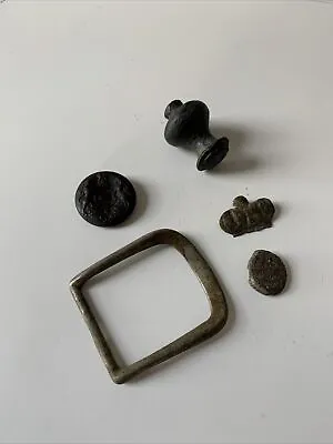 £4 • Buy Assorted Metal Detecting Finds Buckle Medieval Military Button