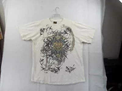 Vintage Makaveli Mens White Graphic T Shirt Size XXL Tu Pac • $17.91