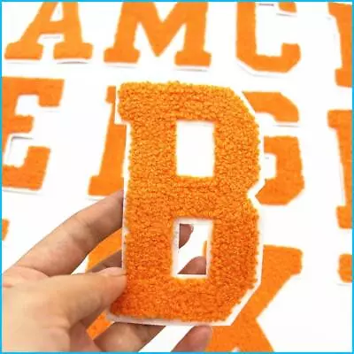 $2.65 • Buy Large Orange Towel Letter Chenille Embroidered Iron On Clothes Patches Gift