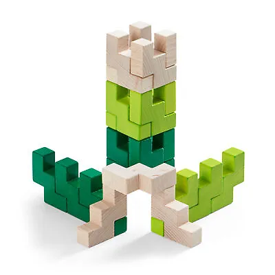 HABA 3D Viridis 21 Piece Wooden Building Blocks Set (Made In Germany) • $29.99