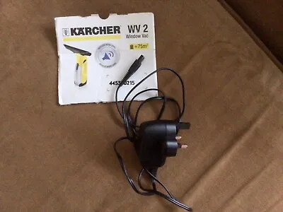 KARCHER Window Vac Vacuum Battery Charger Plug WV50 WV55 WV60 • £10