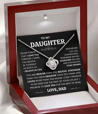 To My Daughter Necklace Gift For Daughter From DadDaughter Father Necklace Gift • $55.95