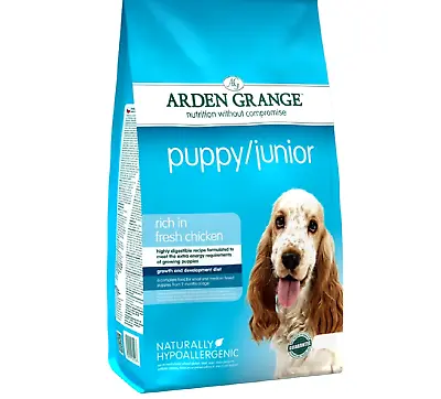 £13.49 • Buy ARDEN GRANGE PUPPY - (2kg - 12kg) - Junior Dog Food Bp Dry Pet Kibble PawMits Kg