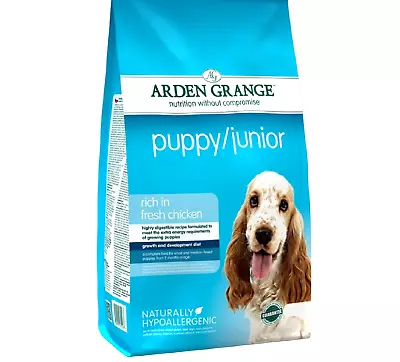 £13.99 • Buy ARDEN GRANGE PUPPY - (2kg - 12kg) - Junior Dog Food Bp Dry Pet Kibble PawMits Kg