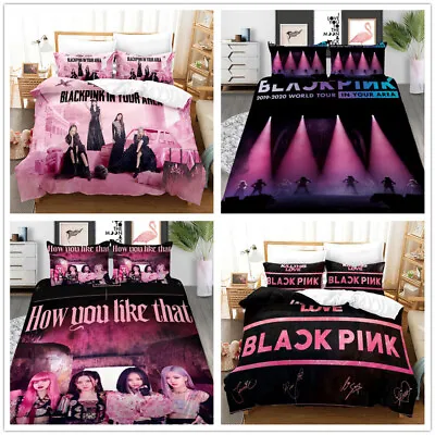 £30.36 • Buy 3D BLACKPINK Bedding Set Duvet Cover Quilt Cover Pillowcase Single Double King