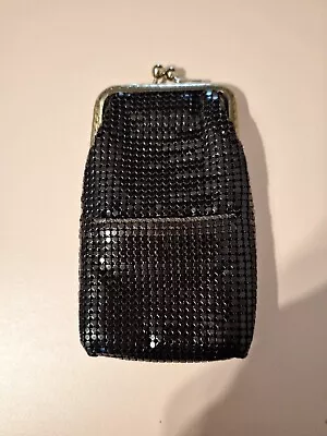 La Regale Womens Vintage Black Mesh Cigarette Case • $19