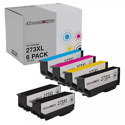 6PK 273XL T273XL BLACK COLOR HY Ink Cartridge For EPSON Expression XP-520 XP-600 • $17.99