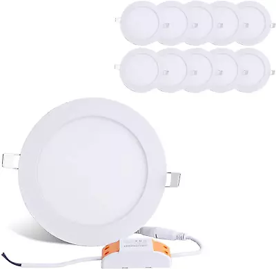 12W 6-Inch Ultra-Thin Round LED Recessed Ceiling Panel Down Light Lamp With Driv • $85.81
