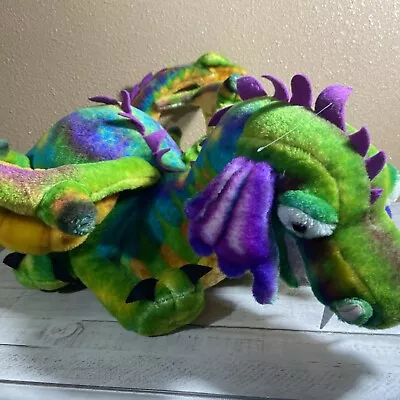 Melissa & Doug Dragon Plush 3' Giant Rainbow Stuffed Animal 36” Long! EUC! • $34.99