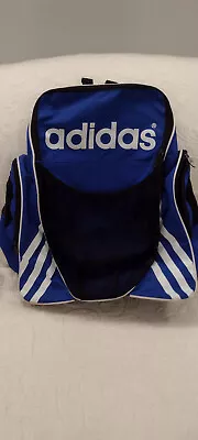 Adidas Sport Blue And White Adult Laptop Book Bag BackPack  18   Gently Used • $7.99