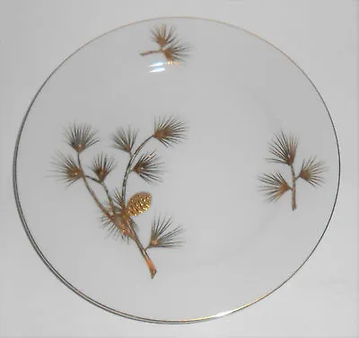$24.97 • Buy Kutani Japan China Porcelain Gold Pine Cones / Needles Salad Plate