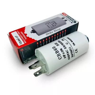 9uf MTD Capacitor CBB60 Cap For Induction Motors/Engines Start/Run 6mm Tags • £7.89