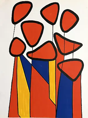 Alexander Calder  Composition   Original Lithograph 1972 Limited Edition Mourlot • $199