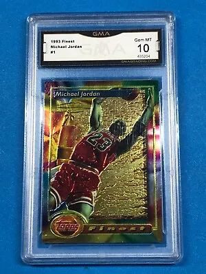 1993-94 TOPPS FINEST BASKETBALL  **Michael Jordan #1**  Non-Refractors  (M1272) • $375