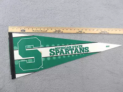 Michigan State Spartans NCAA Pennant Felt Wincraft USA College  12 X30  • $8.46