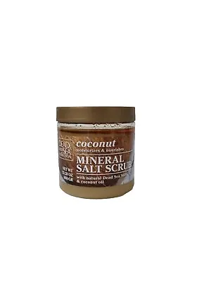 Dead Sea Scrub: Mineral Dead Sea Salt & Coconut Oil Bath Body Scrub Large 660g • £9.94