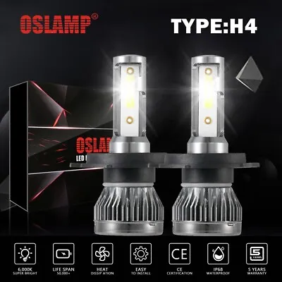 Oslamp H4 LED Headlight Bulbs Globes Kit For Nissan X-trail Xtrail T30 2001-2007 • $26.99