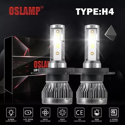 Oslamp H4 LED Headlight Bulbs Globes Kit For Nissan X-trail Xtrail T30 2001-2007 • $26.99