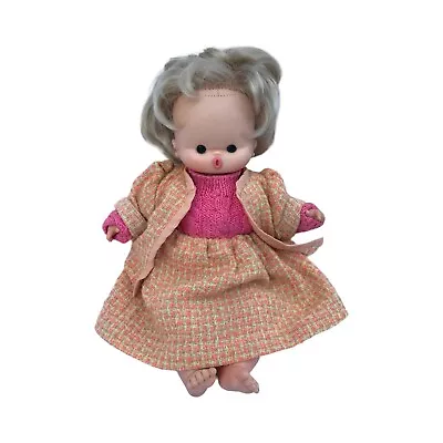 Vintage Unusual Thumbsucking Doll With Button Eyes & Outfit By Famosa Spain • $18.93