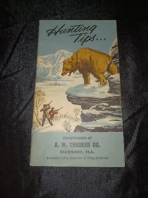 Vintage 1959 Hunting Tips Brochure- A.W. Thacker Co. Clermont FL • $30