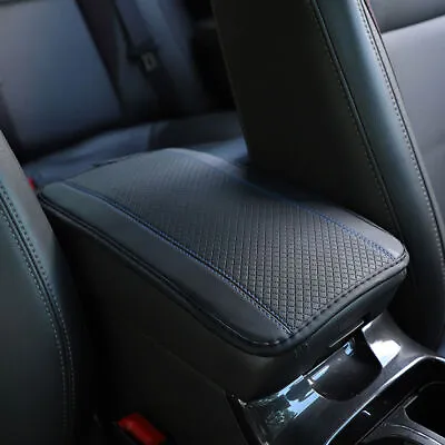 Car Interior Parts Armrest Box Pad Cover Center Console Mat Protector Black&Blue • $9.35