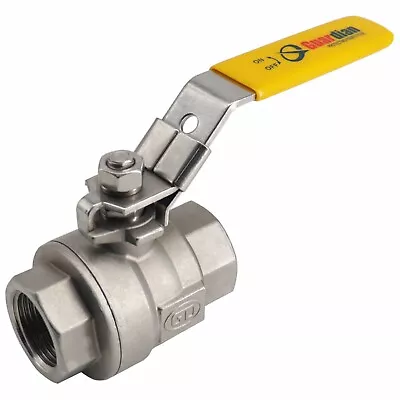 Guardian Ball Valve FNPT Stainless Steel 316 Locking Handle • $22.90