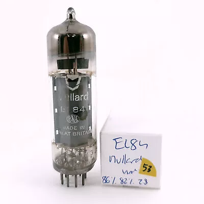 1 X EL84 MULLARD TUBE. 1960s PROD. COPPER RODS. 53. CH167 • $44.94